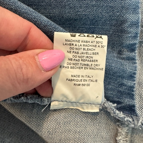 RETROFÊTE - NWT Willa Denim Button-Down Mini Dress Sz M - Picture 11 of 12